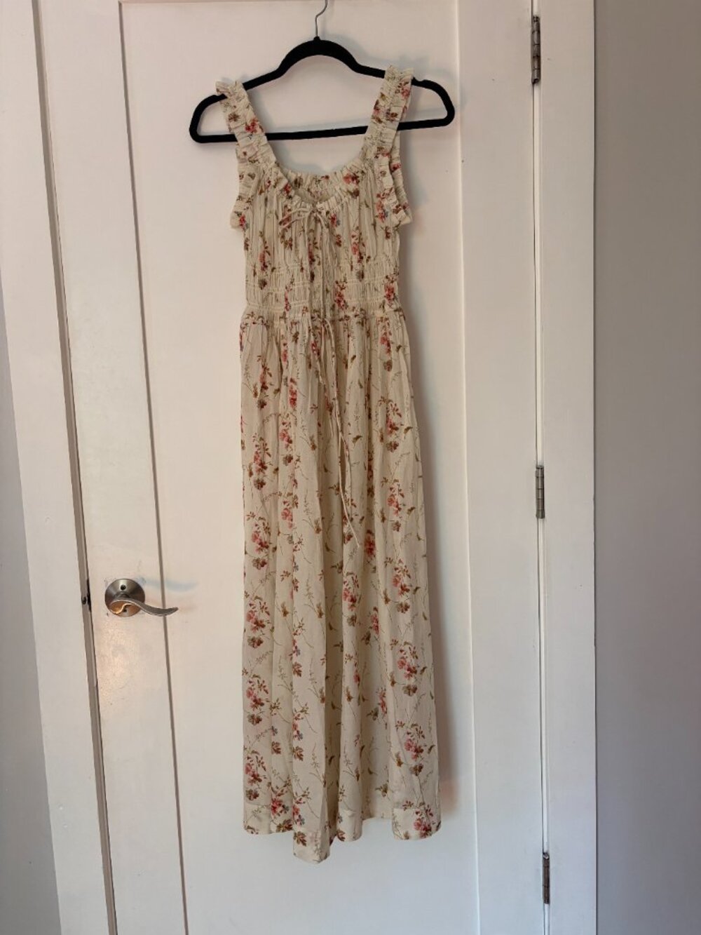DÔEN Emmaretta Floral Print Shirred Voile Dress - Picture 9 of 11